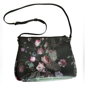 The Sak Elliott Luca Feya Floral Shoulder Crossbody Bags Dark Moody Vegan